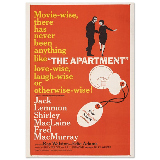 Billy Wilder The Apartment movie poster.