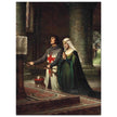Edmund Blair Leighton painting The Dedication knight offering sword in church