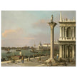 Canaletto antique painting in Venice Italy. Bacino di S. Marco.