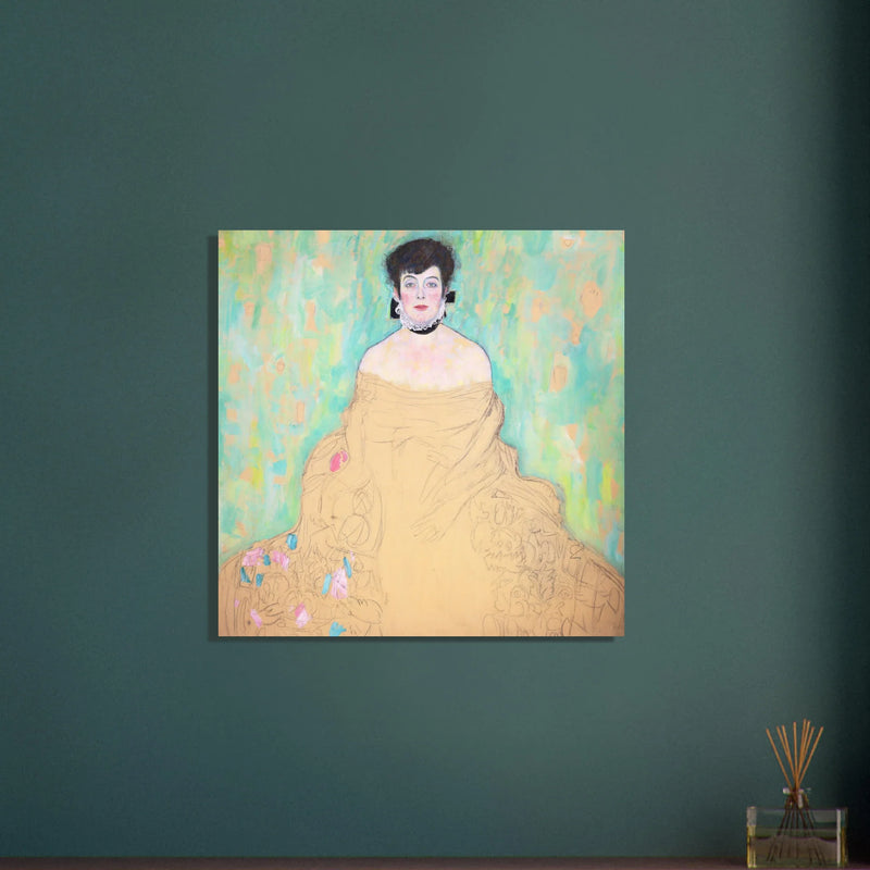Gustav Klimt Amalie Zuckerkandl woman portrait painting.