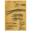 Firearm historic patent 1900. Matte paper