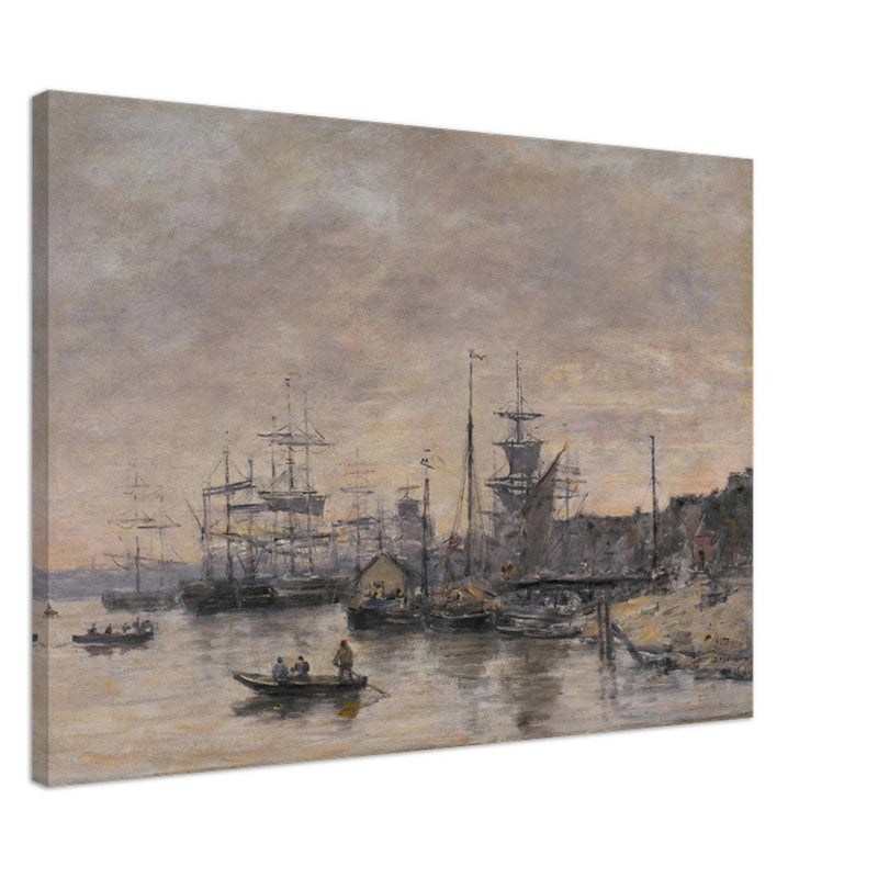 Bordeaux  the Harbor France by Eugene Boudin 1874.
