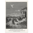 Gustave Dore The Bible engraving print . The angel Raphael and the family of Tobit.
