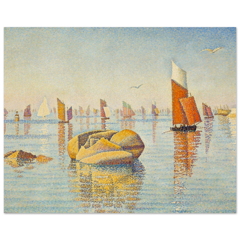 Paul Signac Concarneau, calme du matin painting