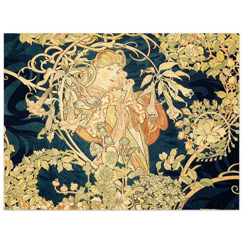 Art Nouveau Alphonse Mucha La Plume.