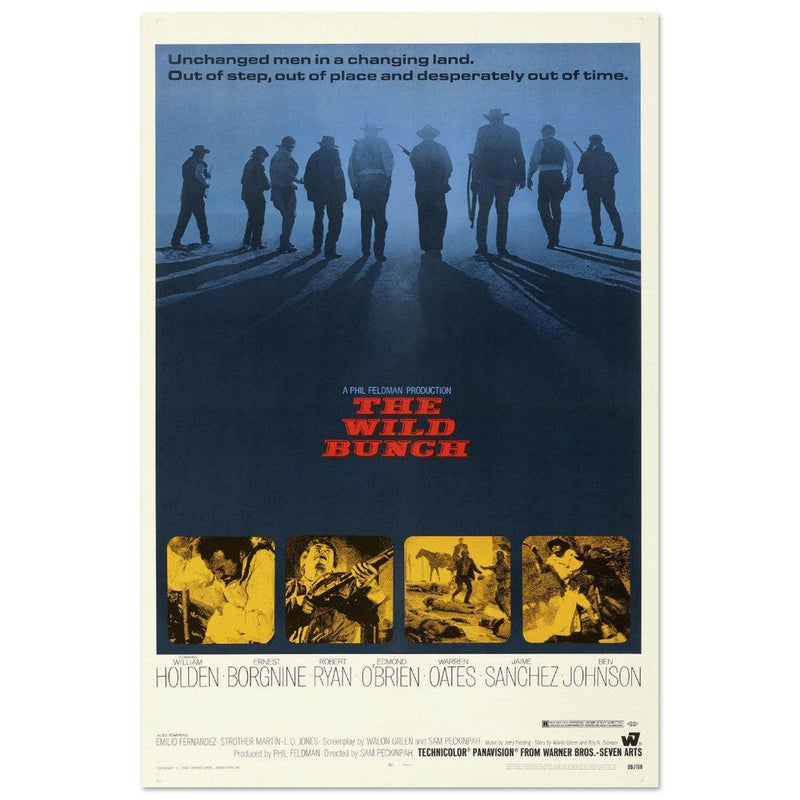 The Wild Bunch by Sam Peckinpah movie poster.