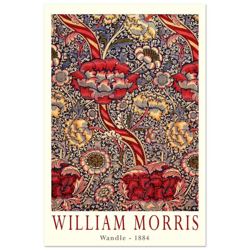 William Morris Wandle  from printed cotton original.