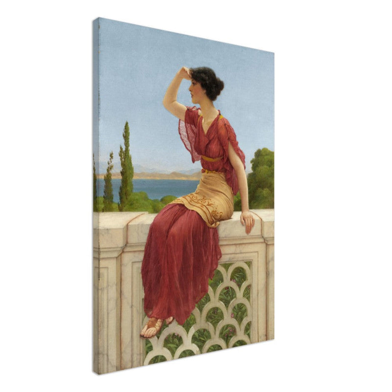 The Signal canvas by John William Godward. 1899.