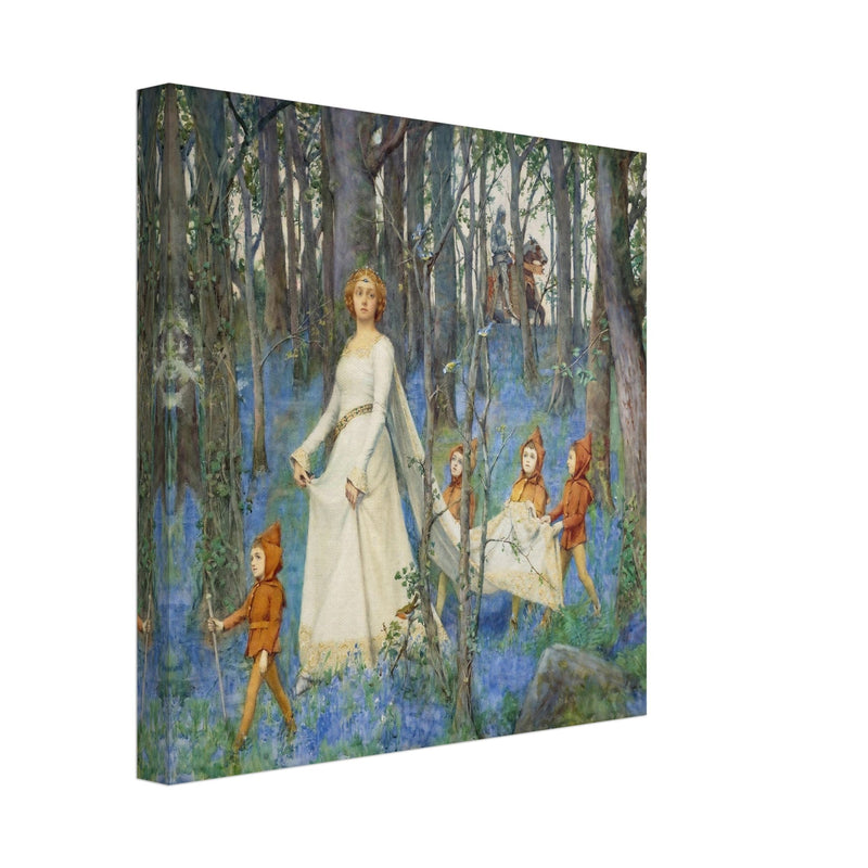 The Fairy Woods by Henry Meynell Rheam victorian painting reproduction.