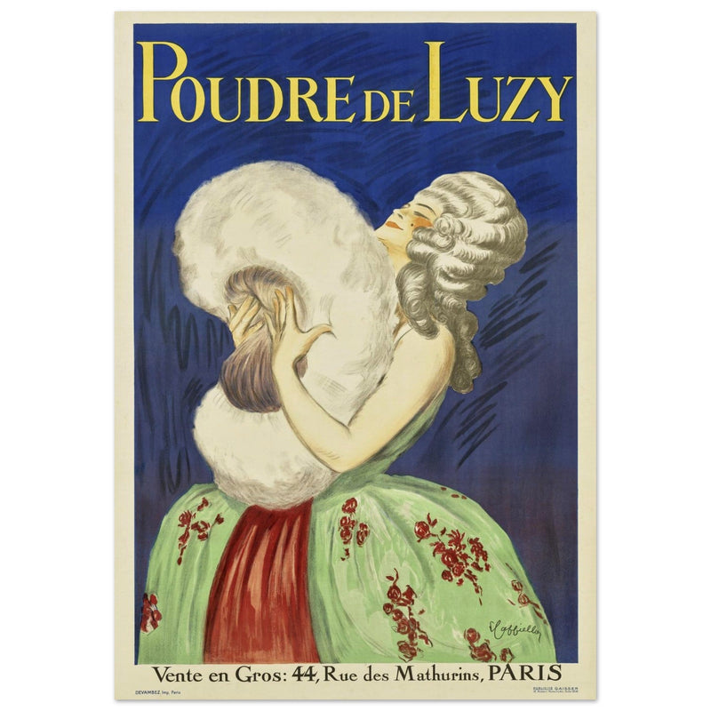 Poudre de Luzy advertising vintage poster by Leonetto Cappiello.