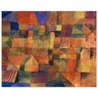 Paul Klee City with the three domes ( Stadt mit den drei Kuppeln ). Abstract painting.