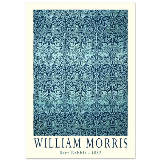 William Morris Brer Rabbit wallpaper vintage design.