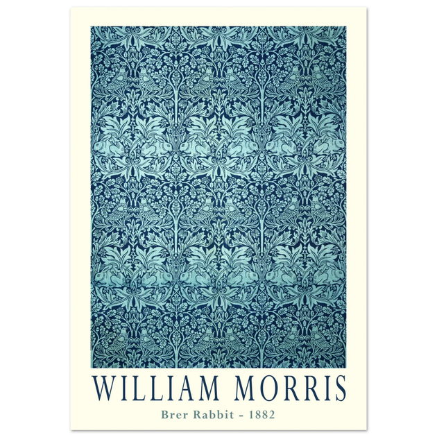 William Morris Brer Rabbit wallpaper vintage design.