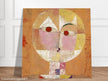 Paul Klee Senecio. fine print. Abstract modern painting. Cubism human face.  Redesigned and  artwork