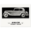 Adler Trumpf Junior Cabrio limousine car vintage print reproduction.