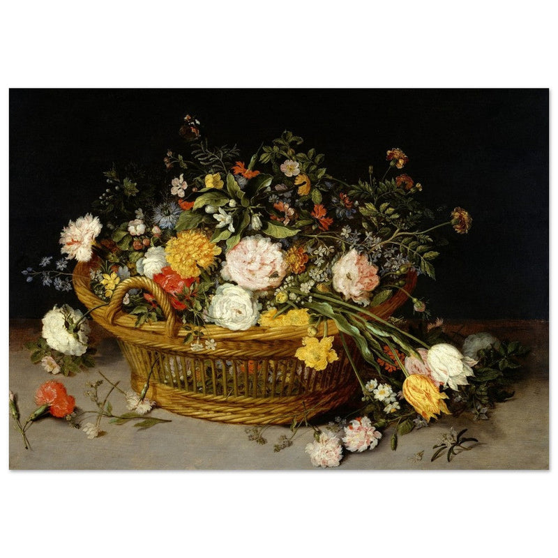 A Basket of Flowers painting by Jan Brueghel the Younger.