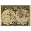World map Nova et Accuratissima Totius Terrarum Orbis Tabula by Joan Blaeu