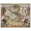 Ancient map of America XVI century by Theodor de Bry.