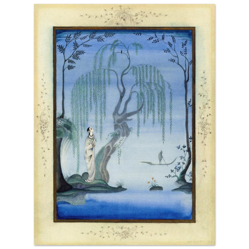 Kay Nielsen and his illustration The Nightingale from Fairy Tales by Hans Andersen.