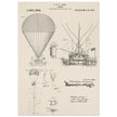 Airship patent illustration by T S C Lowe. Air Balloon