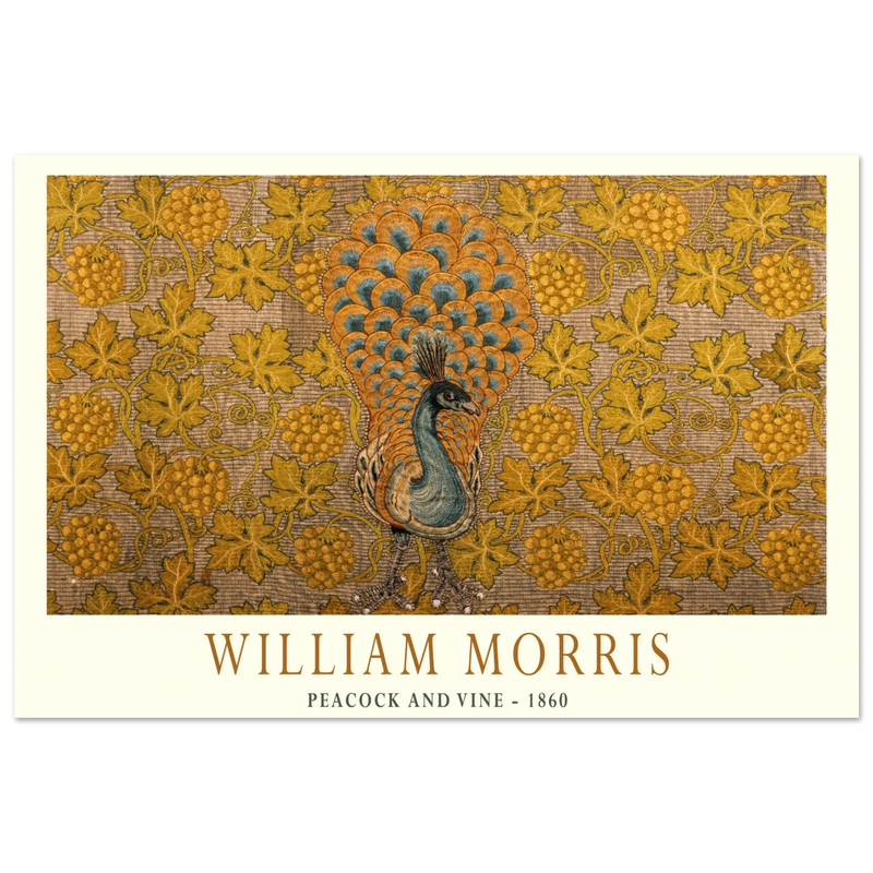 William Morris Peacock and Vine 1860 .