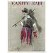 Vanity Fair cover magazine vintage illustration October 1914 by Rabajoi: A refugee from Paris.