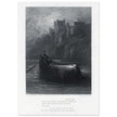 Gustave Dore illustration .The Body of Elaine on its way to King Arthur's Palace. Idylls of the King by Alfred Tennyson.