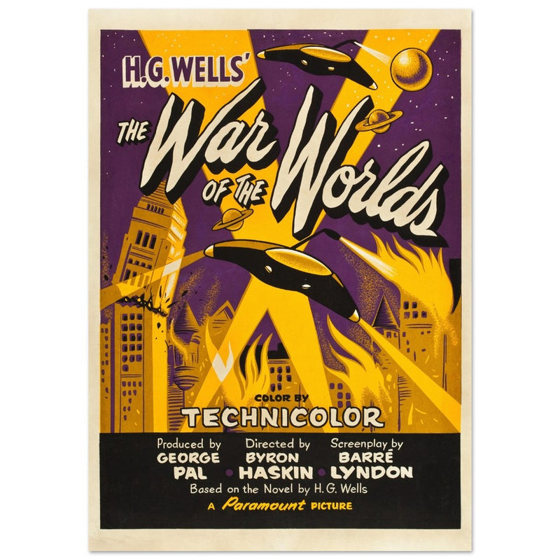 The War of the Worlds movie poster.