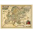 Ancient map of Europe print by Ortelius. Vintage old map reproduction poster..