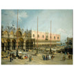 The Square of Saint Mark's Venice Italy Antique painting by Canaletto.