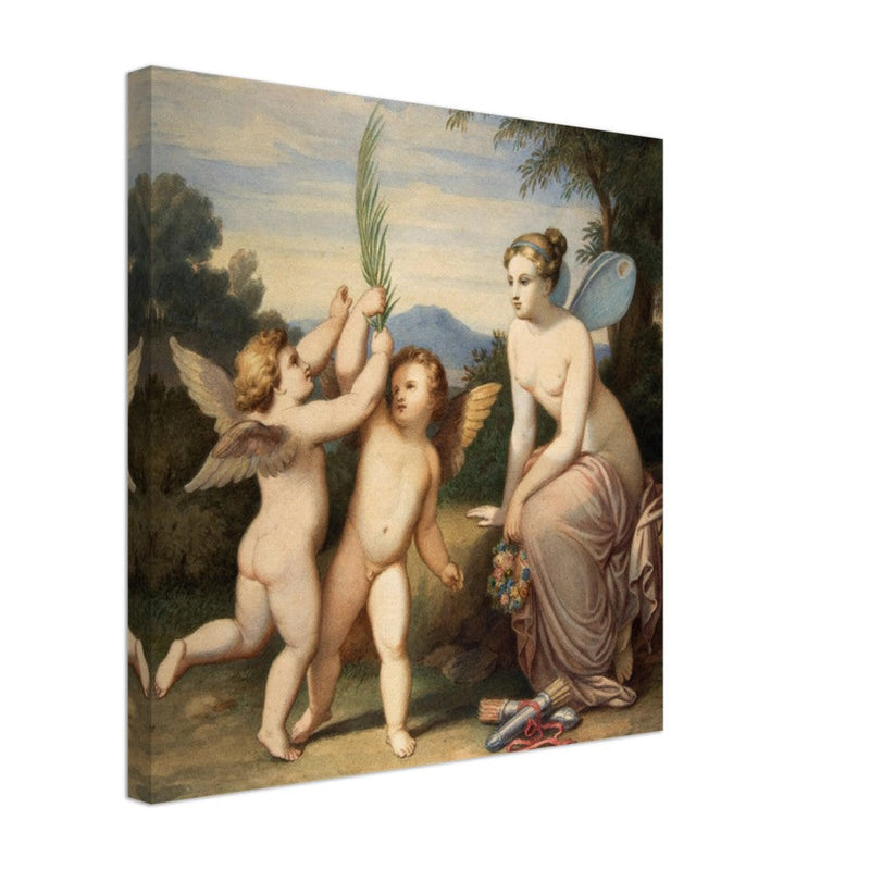 Eros and Anteros with Psyche Looking at Them. Johannes Riepenhausen .