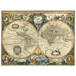 Ancient map of the world XVII Century Double Hemisphere globe map by Jacob Aertsz.