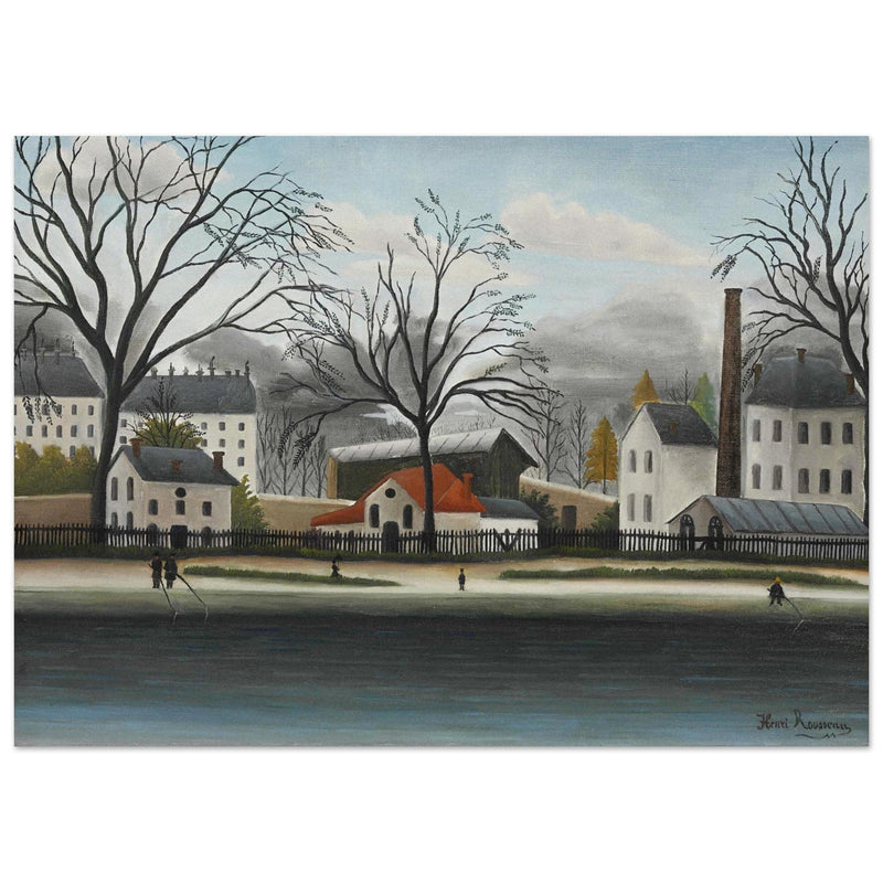 Henry Rousseau painting The Banlieue
