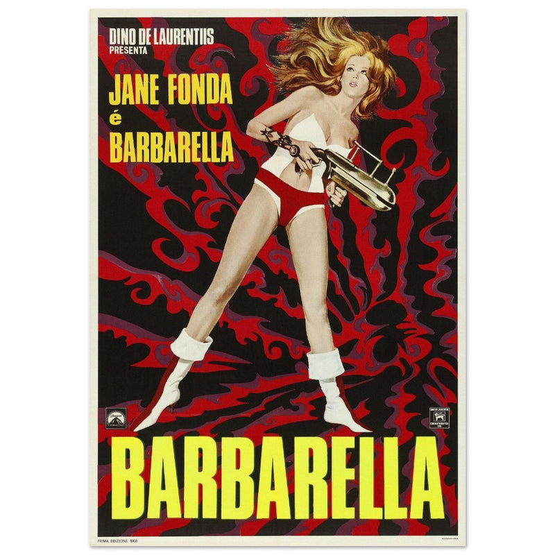 Jane Fonda as Barbarella movie poster.
