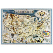 Makers of the U.S.A. A Friendship Map by Louise E. Jefferson. Pictorial map of the United States of America.