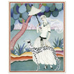 Helen Dryden illustration fashion magazine cover. Woman with dalmatian dog. Fine art  .