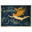 Gladiator vintage bicycles advertising  . Historic bicycle ad.