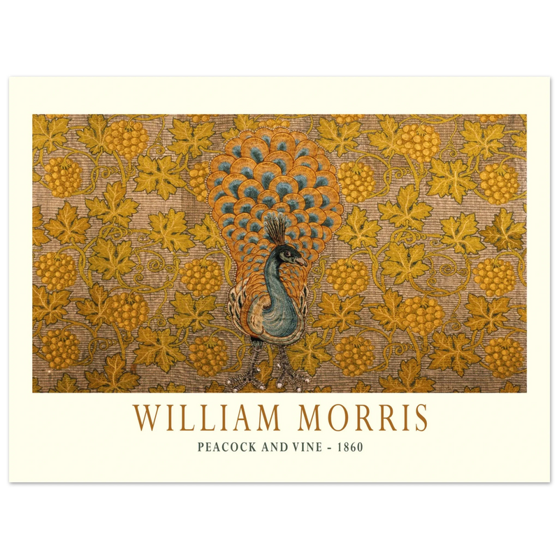 William Morris Peacock and Vine 1860 .