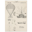 Airship patent illustration by T S C Lowe. Air Balloon