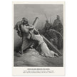 Gustave Dore The Bible engraving print . Jesus falling beneath the cross .