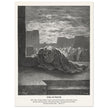 Gustave Dore The Bible engraving print . Ezra in prayer illustration .