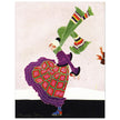 Ethel Rundquist illustration for magazine cover. Young woman skating on ice.   1916