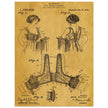 Bust reducer brassiere vintage patent by M Perillat