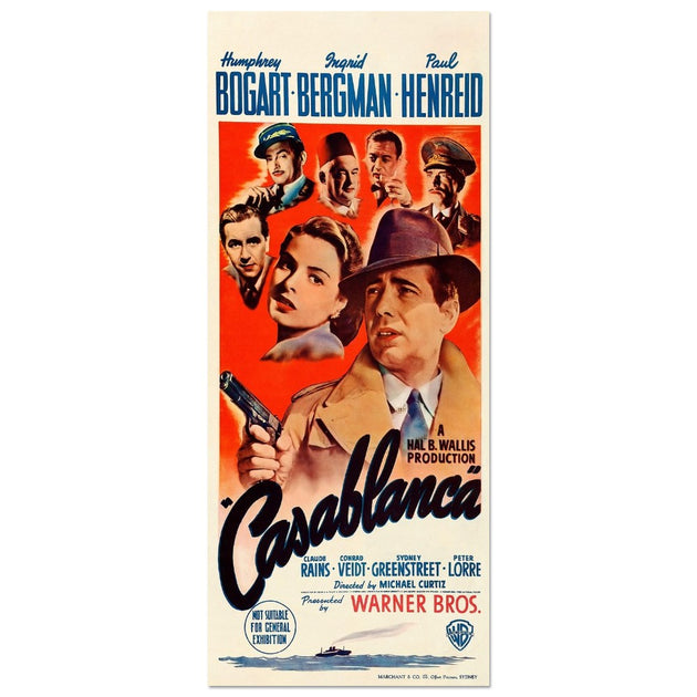 Casablanca movie poster.