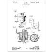 Carbureter vintage patent illustration by John Ford.