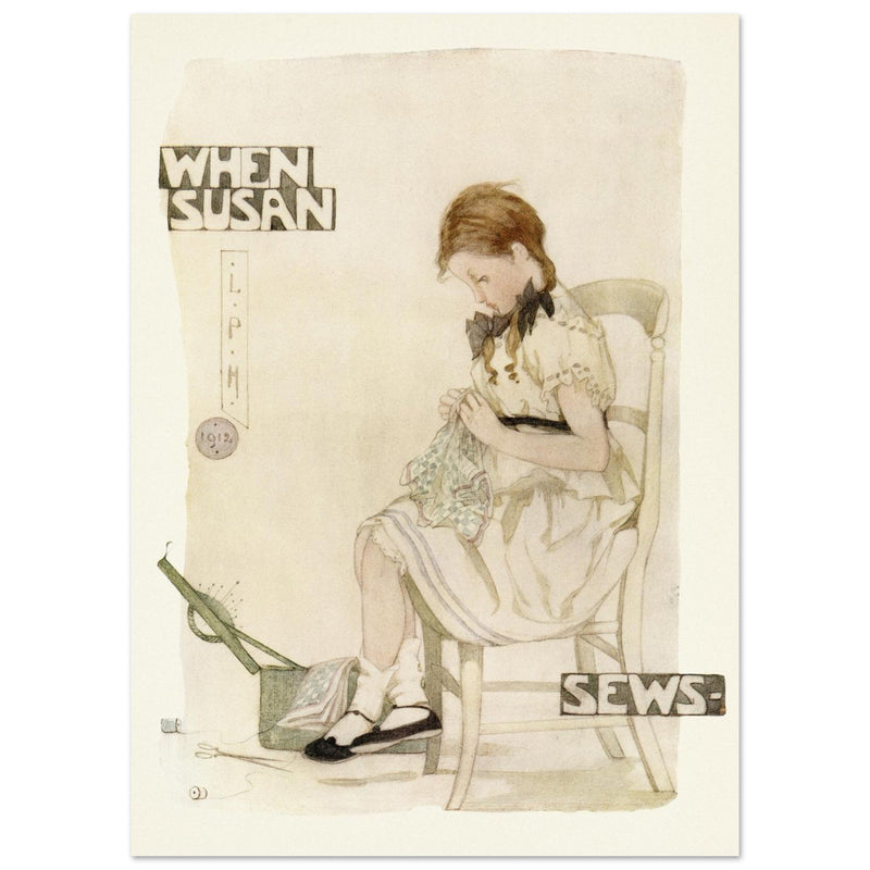 When Susan sews illustration by Lilian Price Hacker