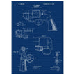 Vintage revolver patent by C P O'Neill.