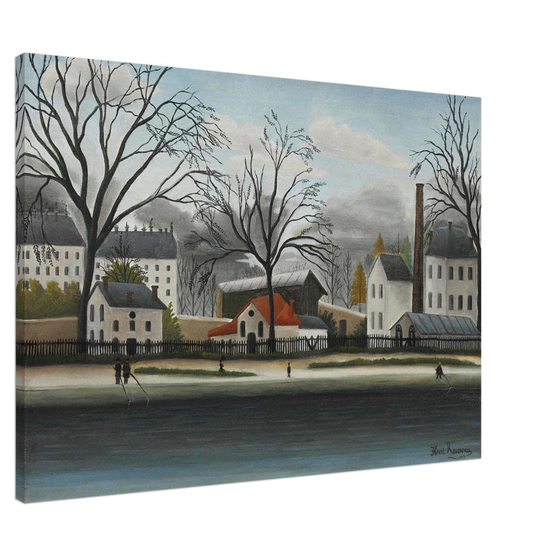 Henry Rousseau painting The Banlieue