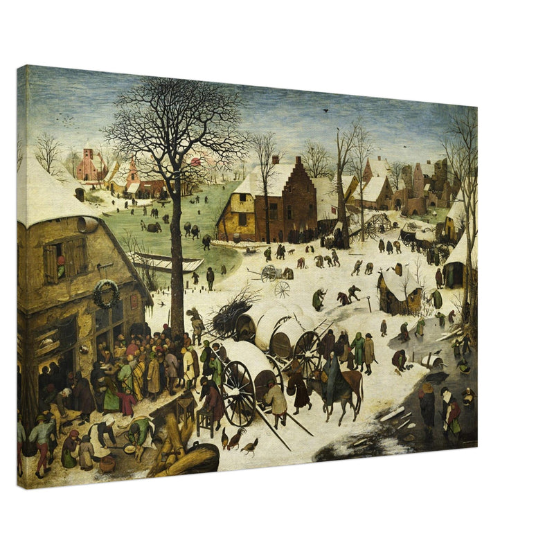 The Census at Bethlehem painting by Pieter Bruegel The Elder.
