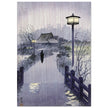 Evening rain at the Shinobazu pond by Kasamatsu Shiro 1938